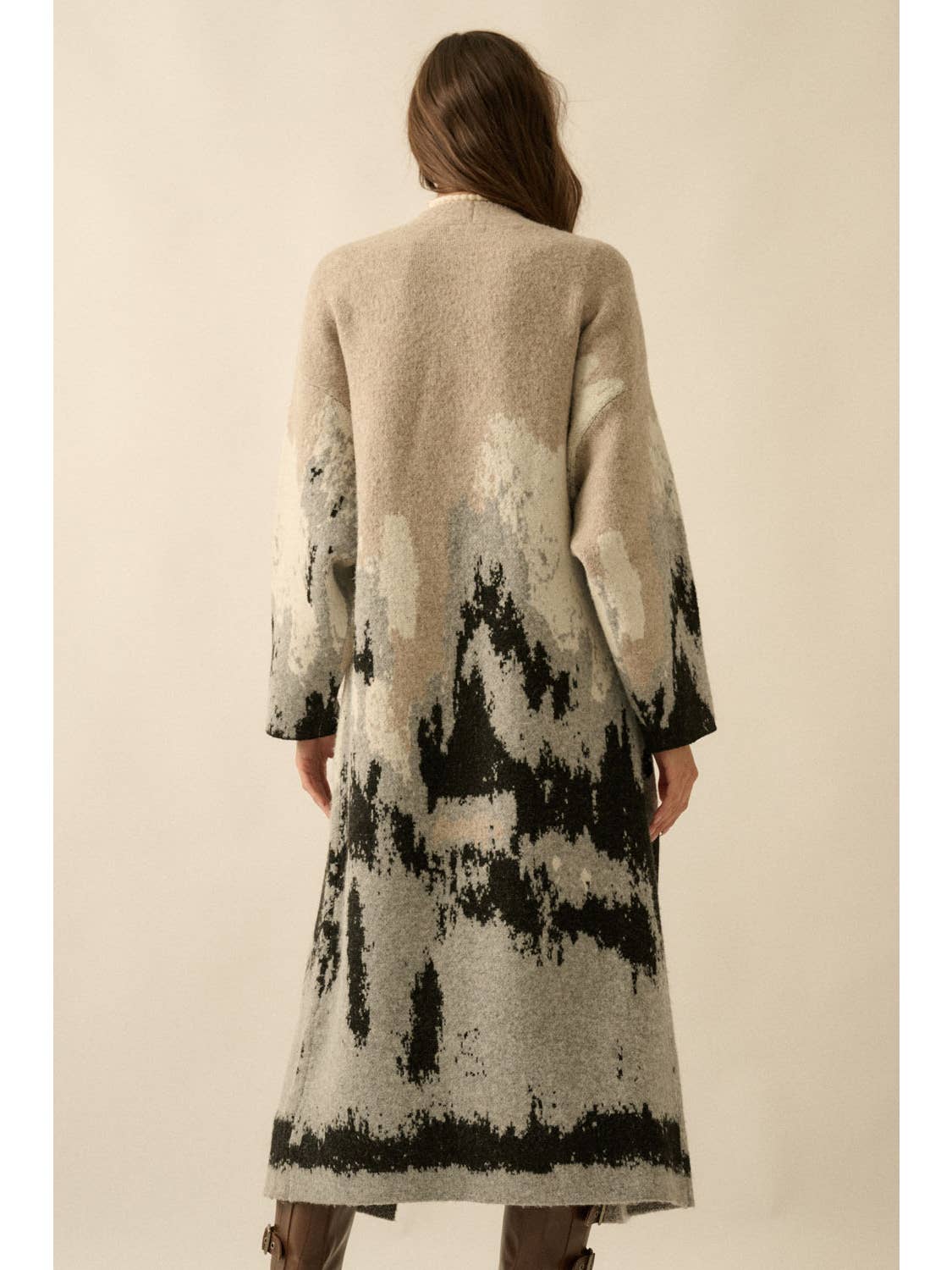 Geometric Mountain Cardigan