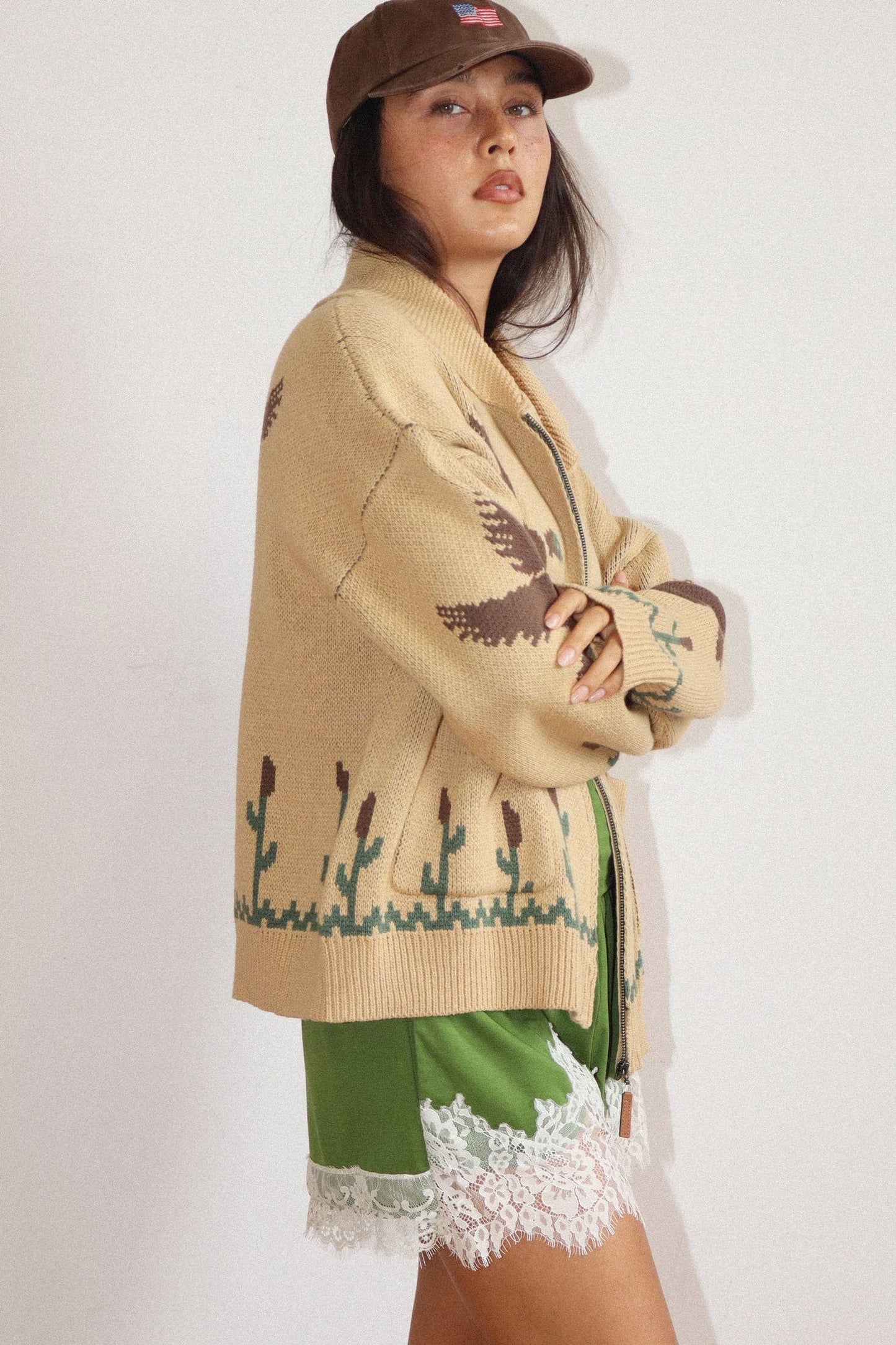 Waterfowl Zip Cardigan
