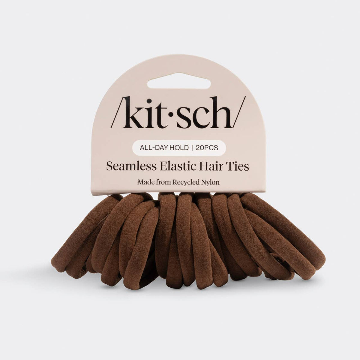 Recycled Fabric Seamless Hair Elastics 20pc Set