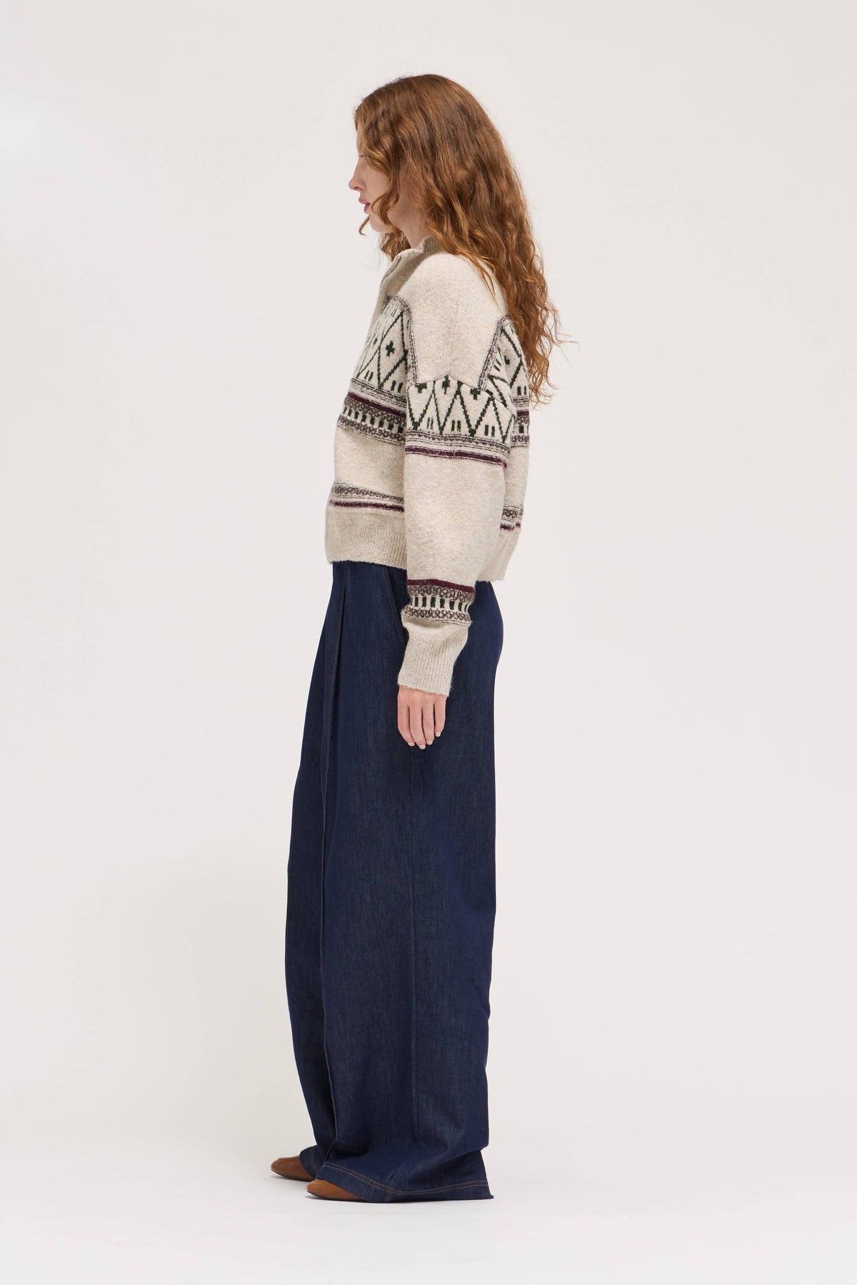 Motif Knit Jacket