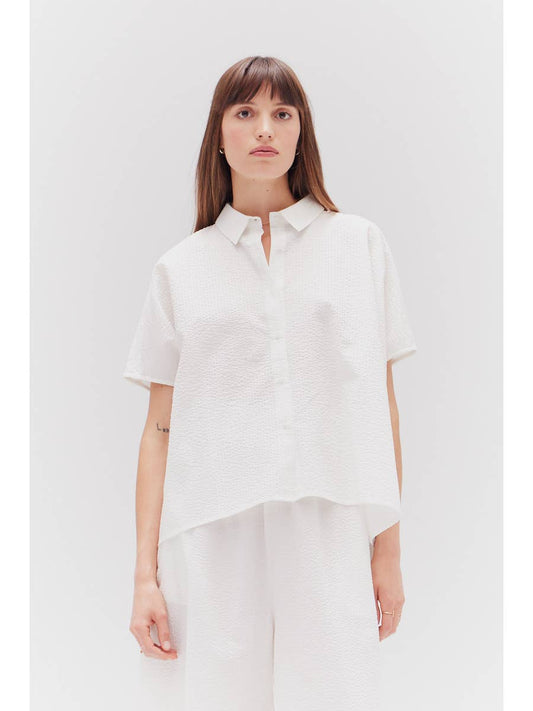 Seersucker Box Shirt