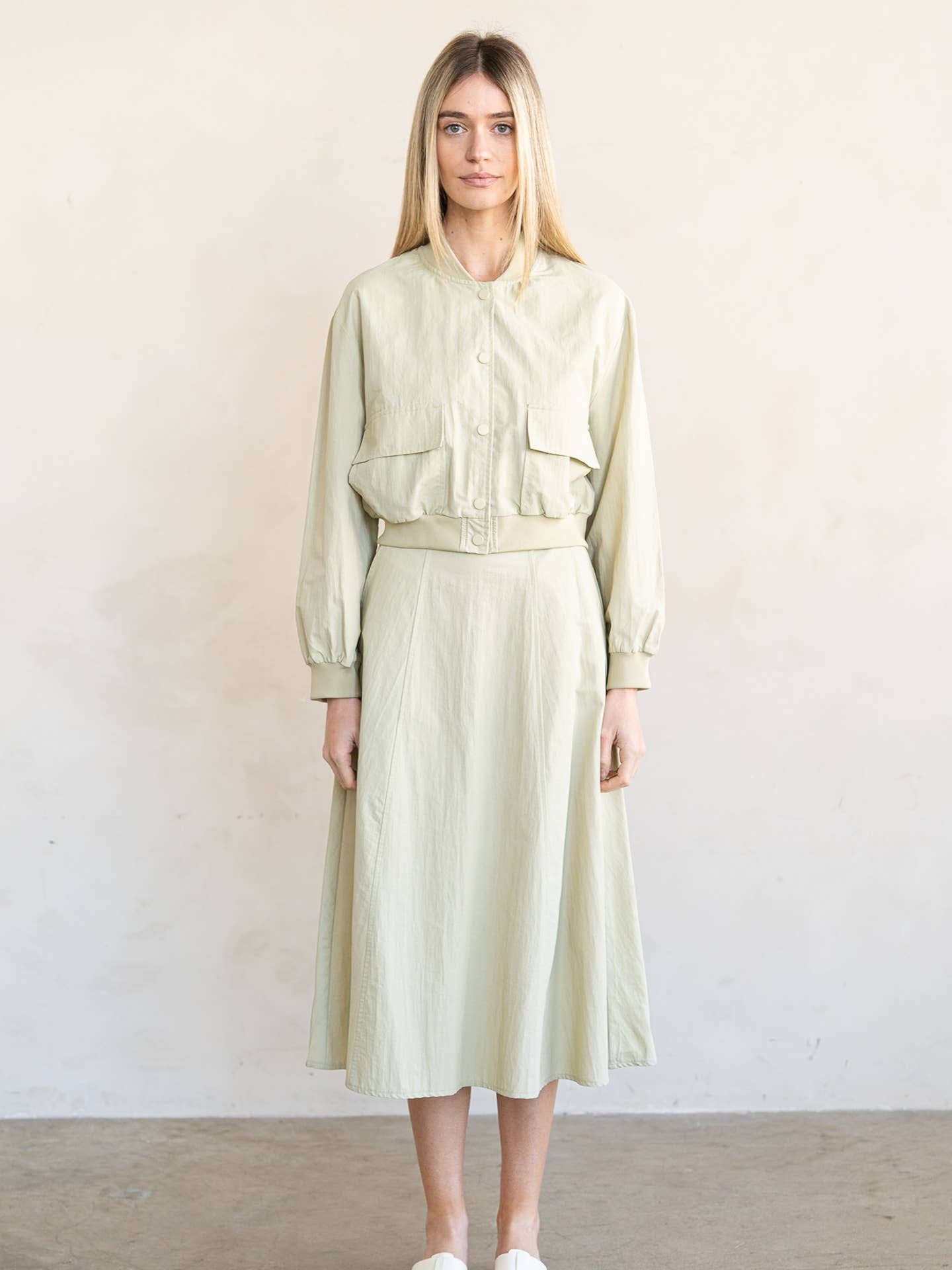 Woven Flare Skirt