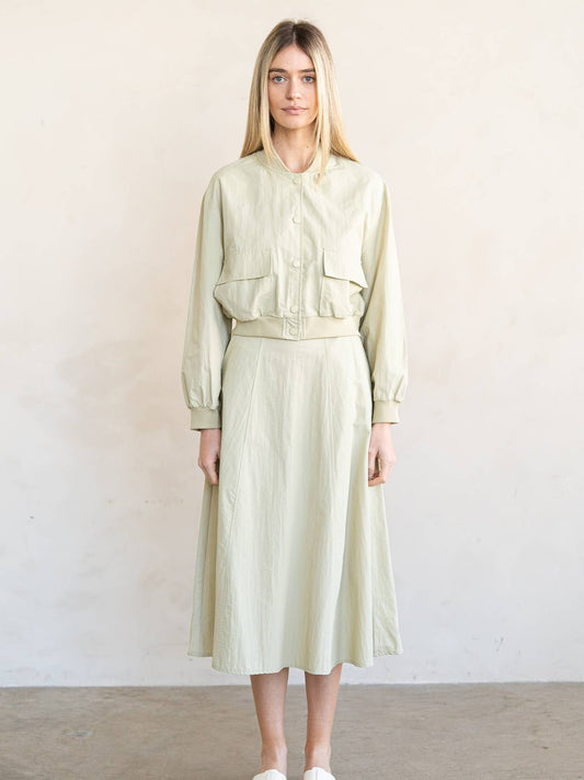 Woven Flare Skirt