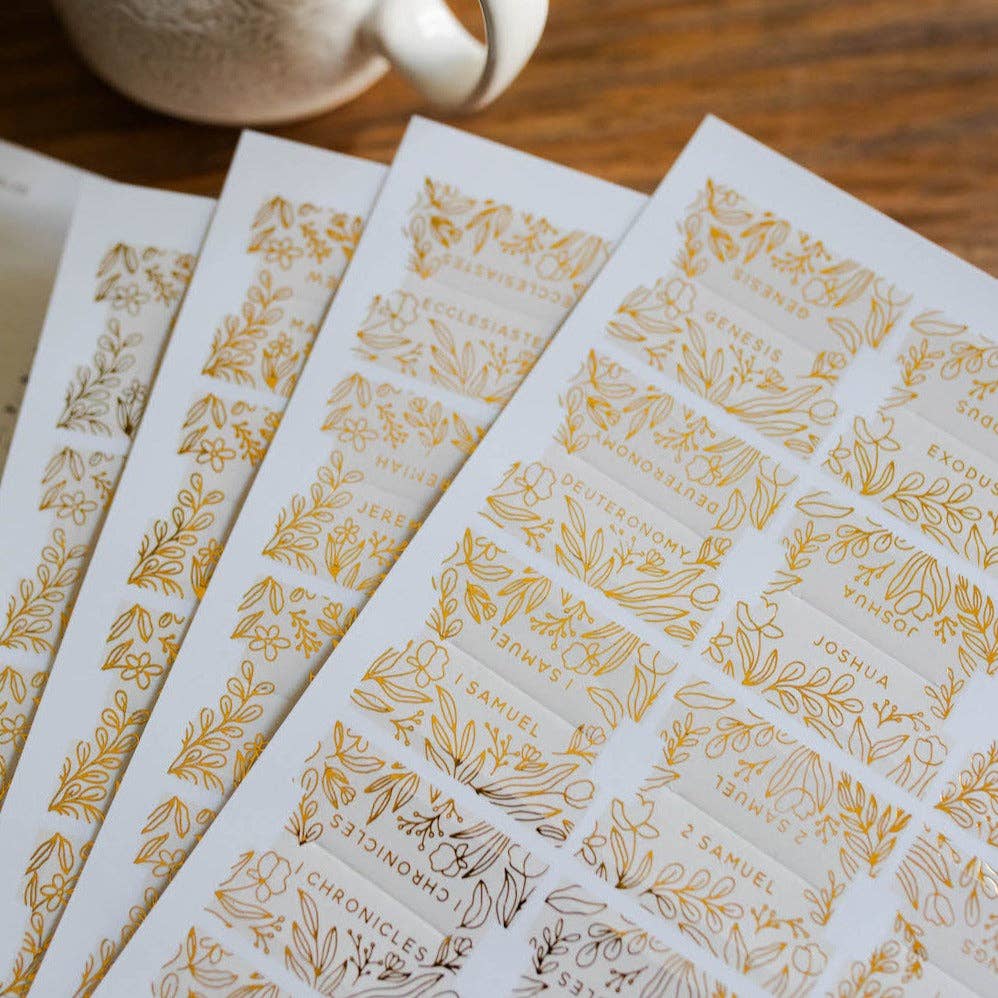 Gold Foil Bible Tabs