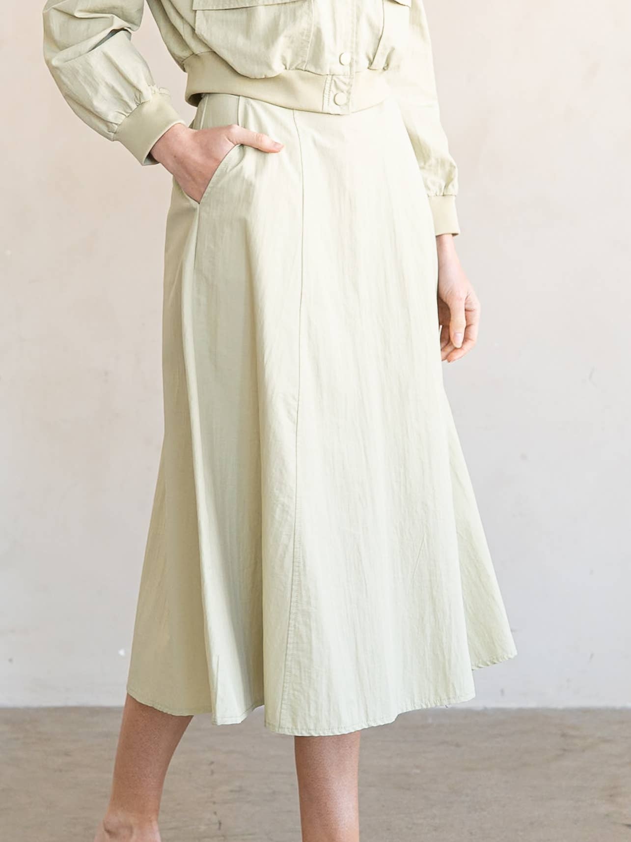 Woven Flare Skirt