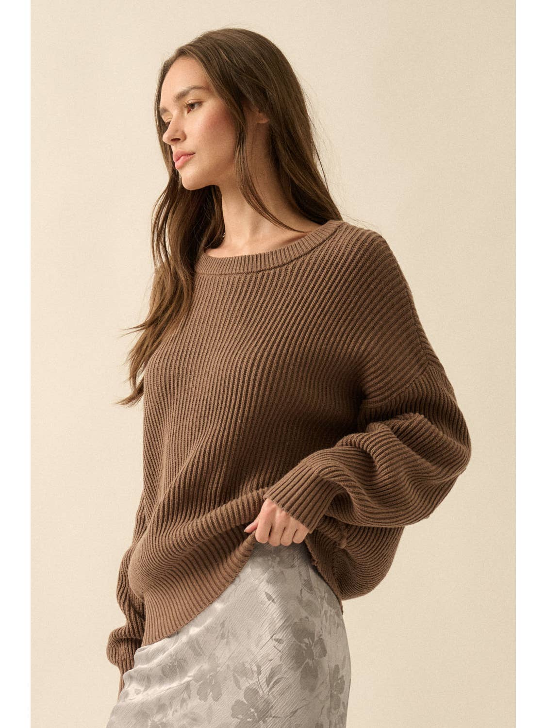 Contrast Stitch Sweater