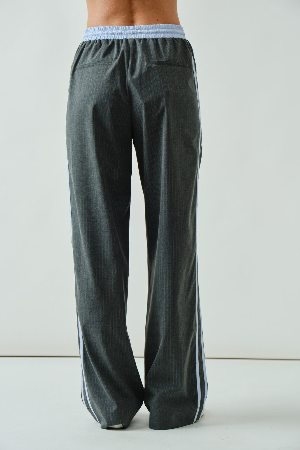 Pinstripe Drawstring Pants