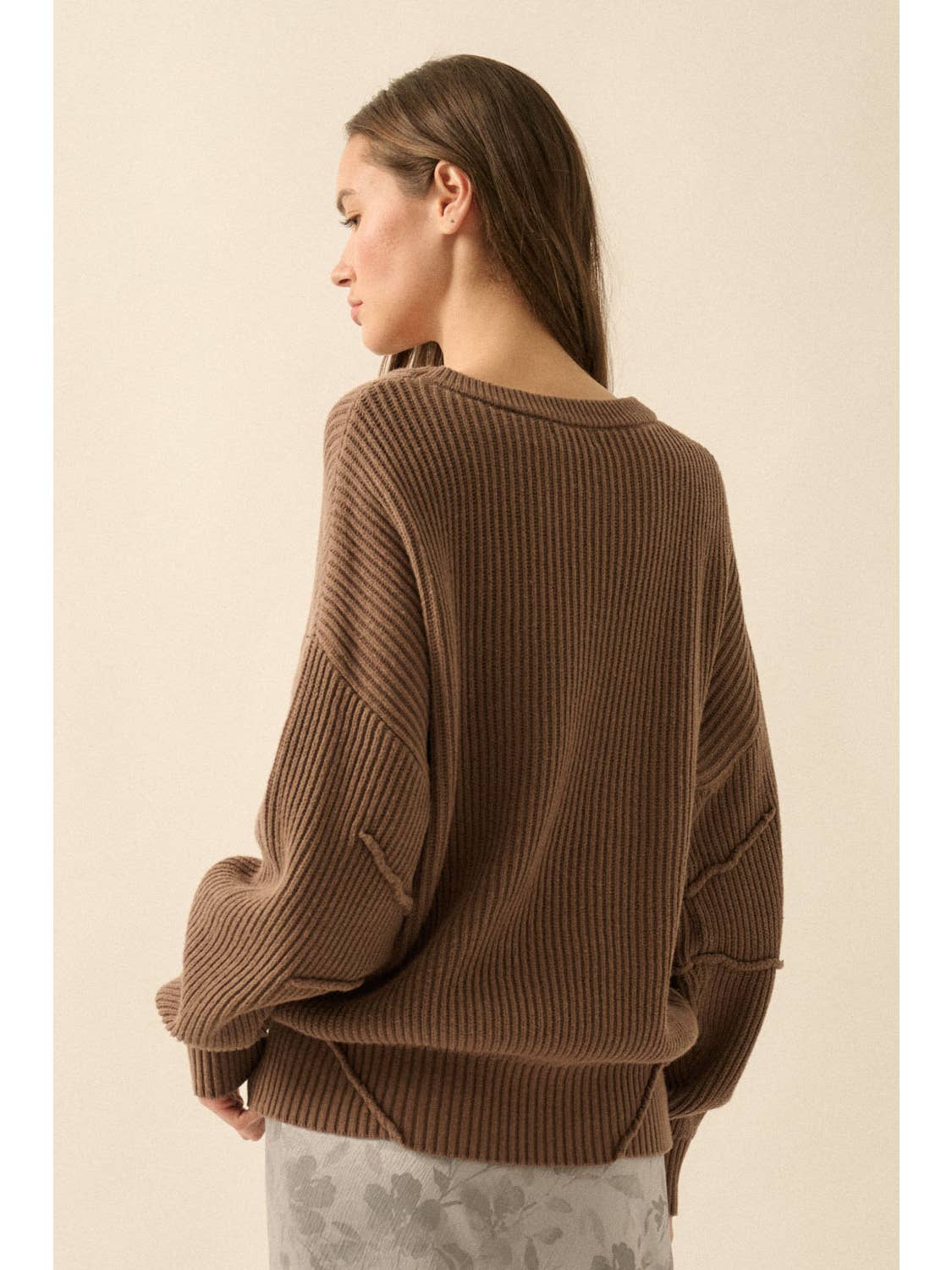 Contrast Stitch Sweater