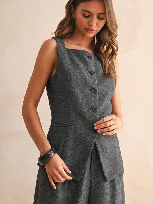 The Herringbone Vest