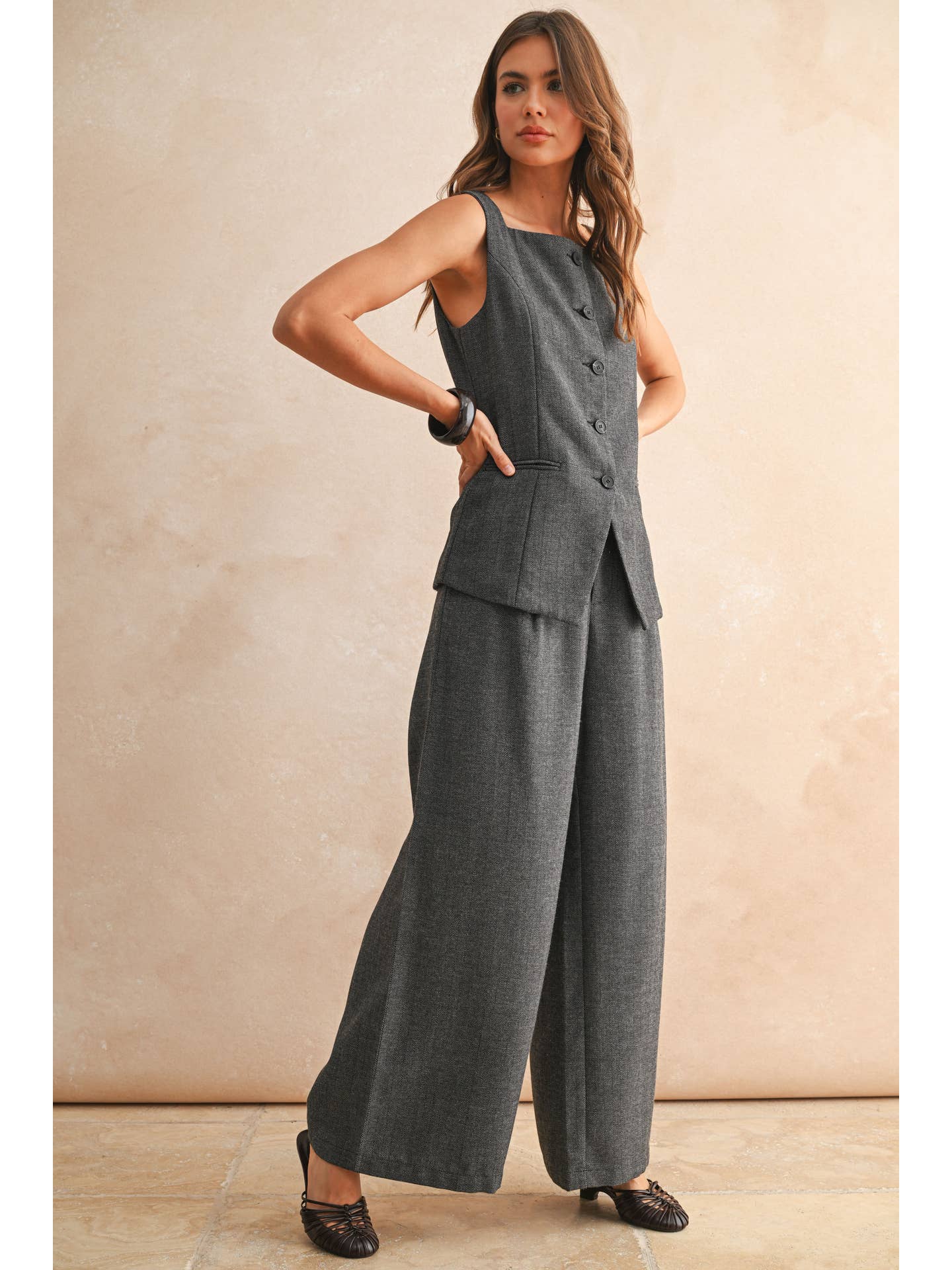 The Herringbone Vest