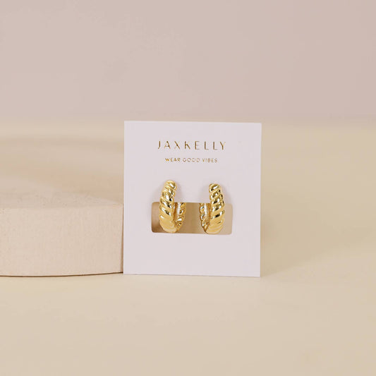 The Gold Channel Hoops