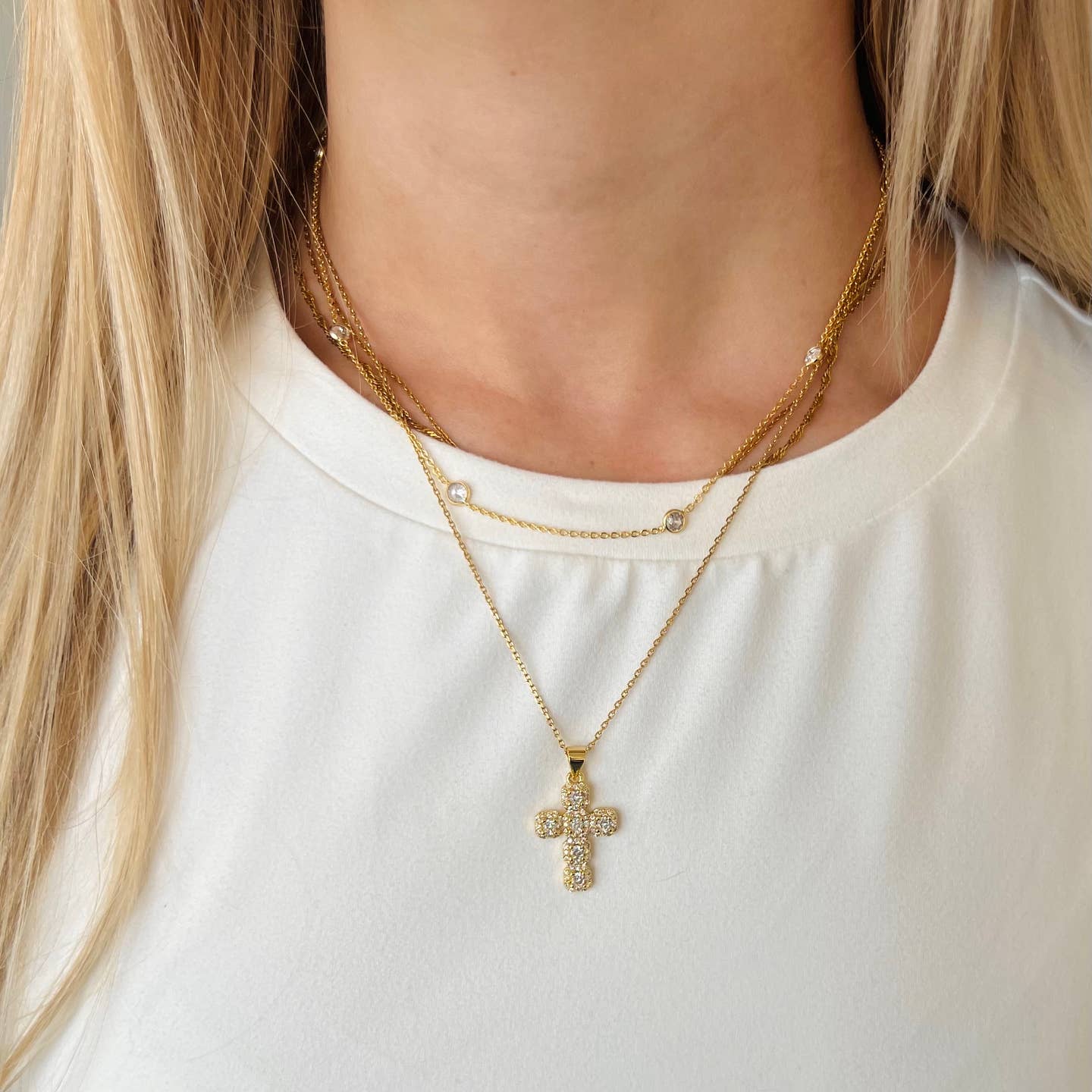 Diamond Cross Necklace