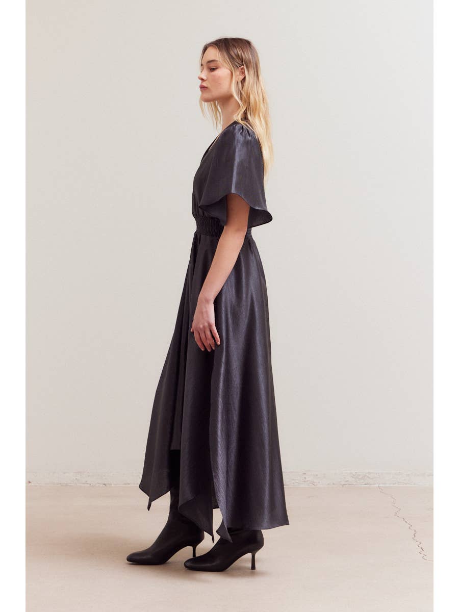 Autumn's Satin Maxi