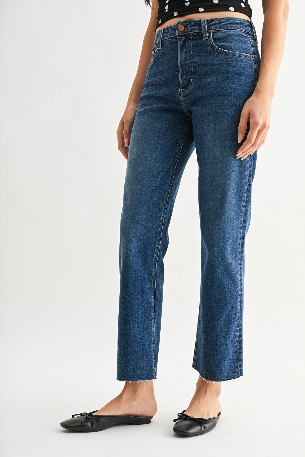 Emily's Raw Hem Jeans