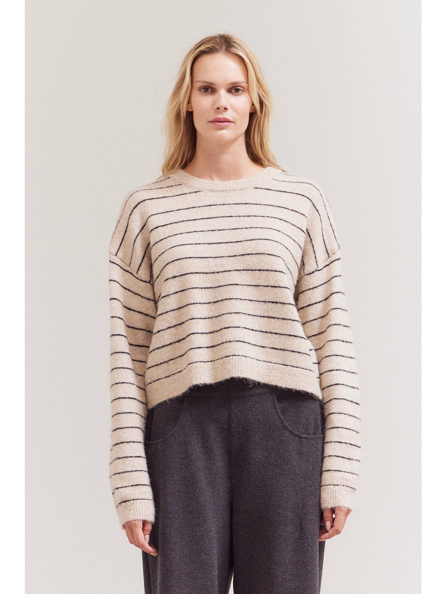 Striped Knit Sweater