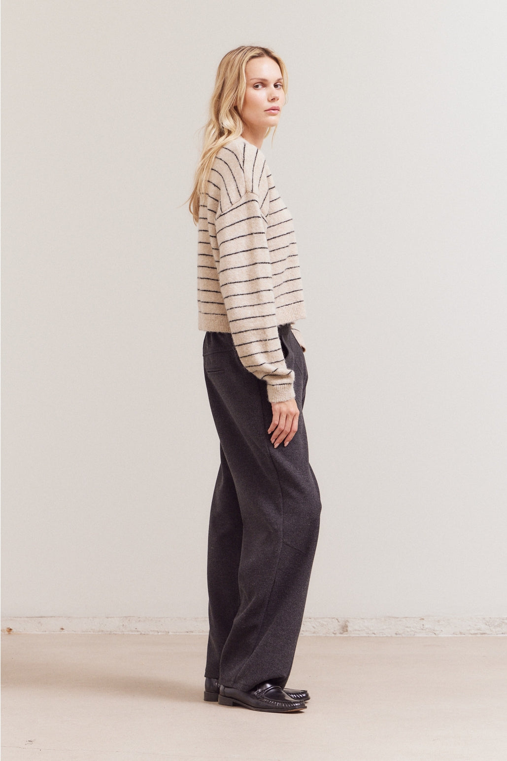 Striped Knit Sweater