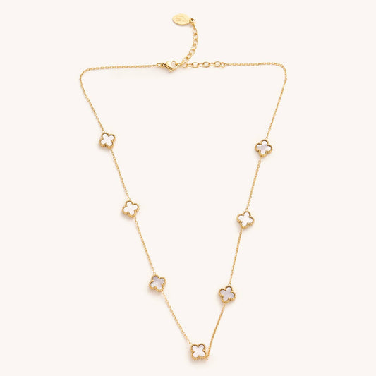 Mini White Floral Necklace