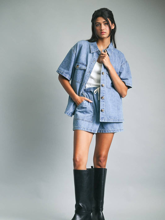 Button Up Denim Shirt