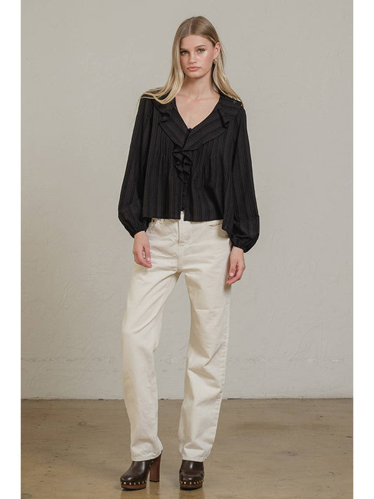 Allie's Pinstripe Blouse