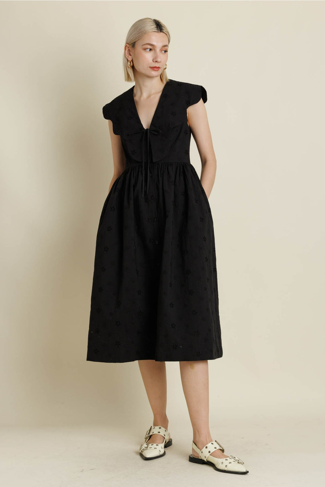 Scalloped Party Dress