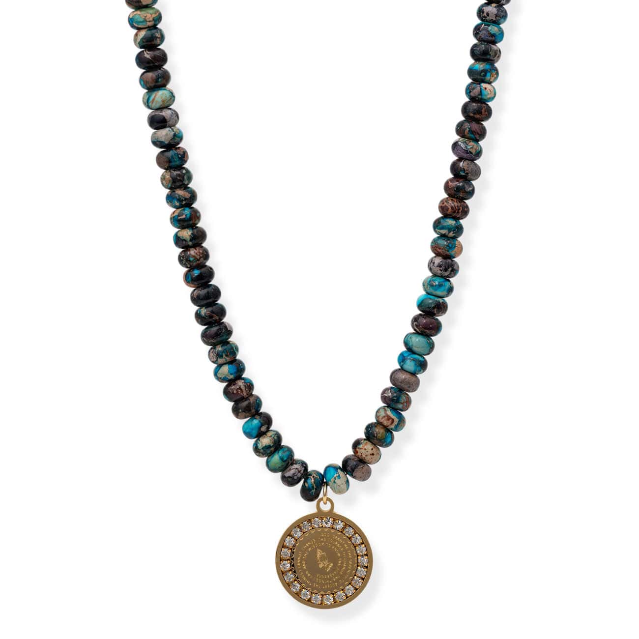 Water Color Prayer Warrior Necklace