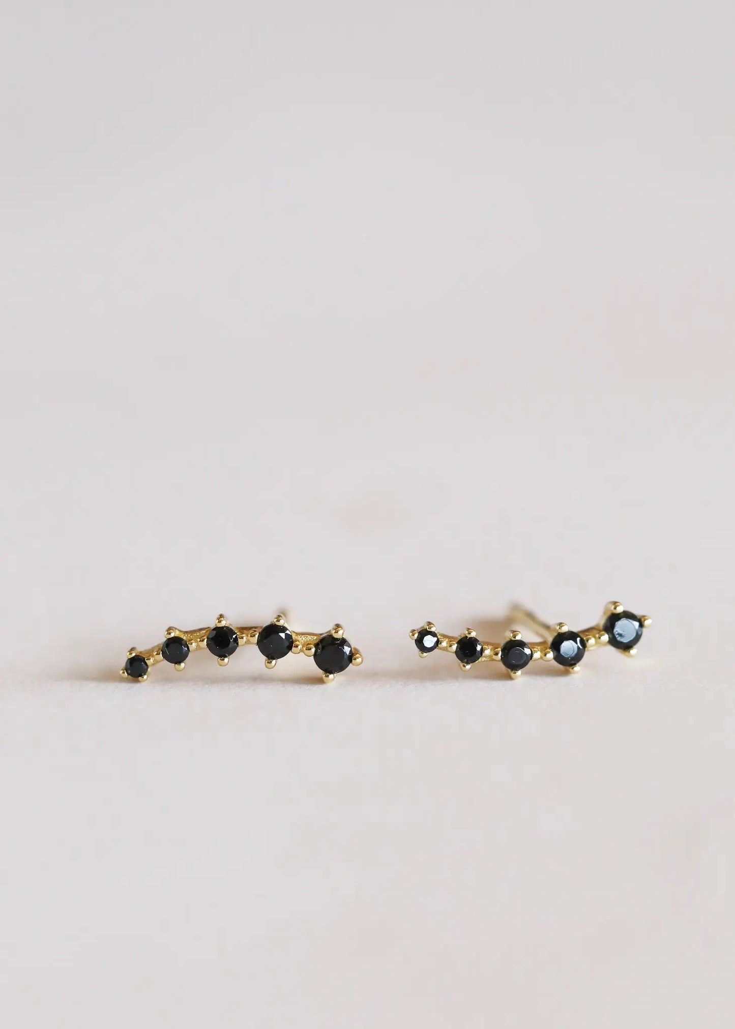 Black Crawler Earrings