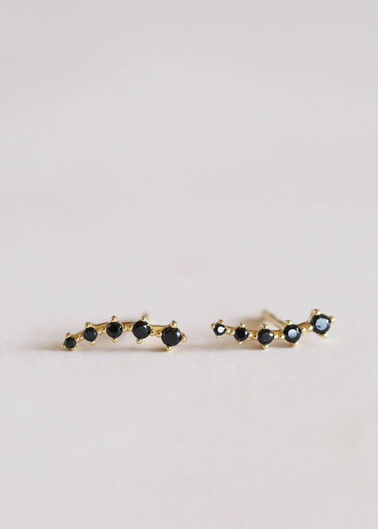 Black Crawler Earrings